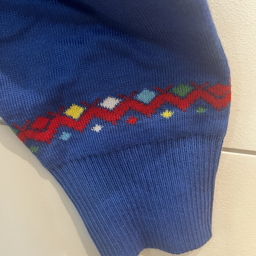NEW Tipsy Elves Women's Christmas Lights Blue Cardigan 1X Sequin Ugly Sweater - Picture 6 of 8